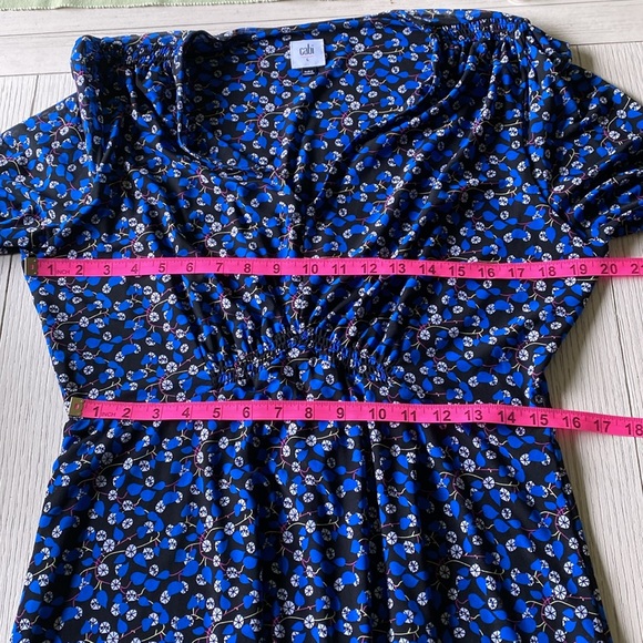 CAbi 5772 The Ten Dress NWOT blue mini print size Large - Picture 9 of 9